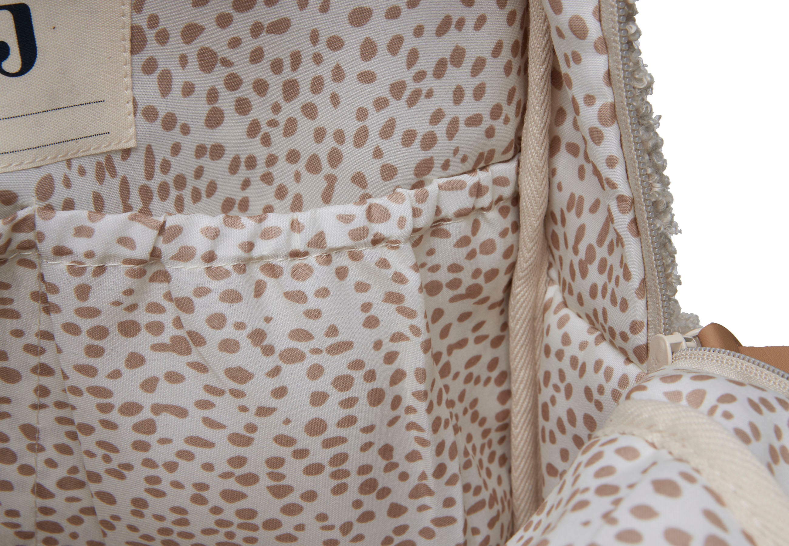 Wickeltasche Rucksack Boucle - Naturel