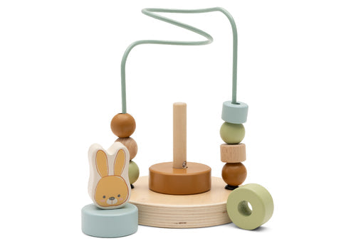 Aktivitätsspirale aus Holz - Bunny Luz