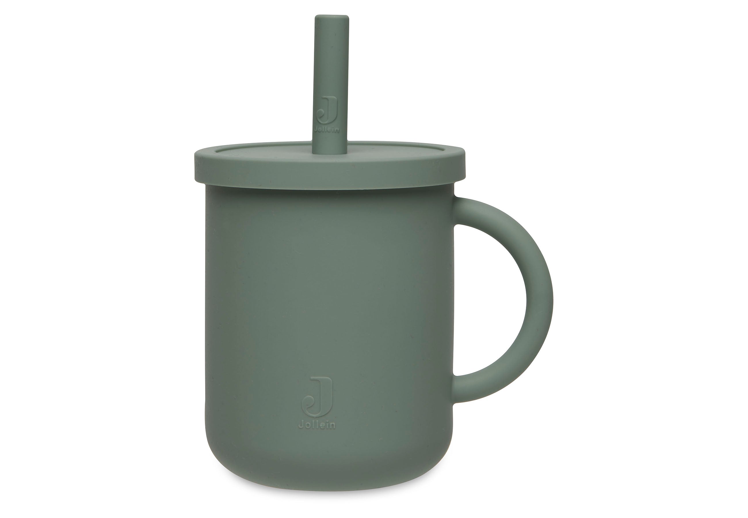 Becher Trinkhalm Silikon - Ash Green