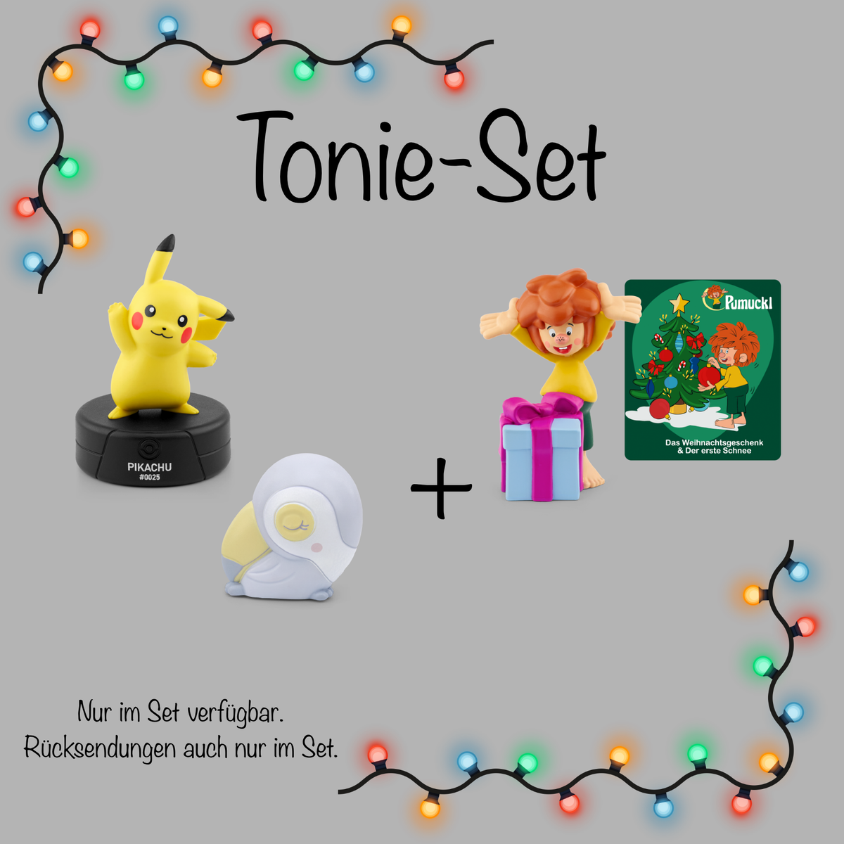 Tonie-Set Pikatchu, Schlummertukan und Pumuckl