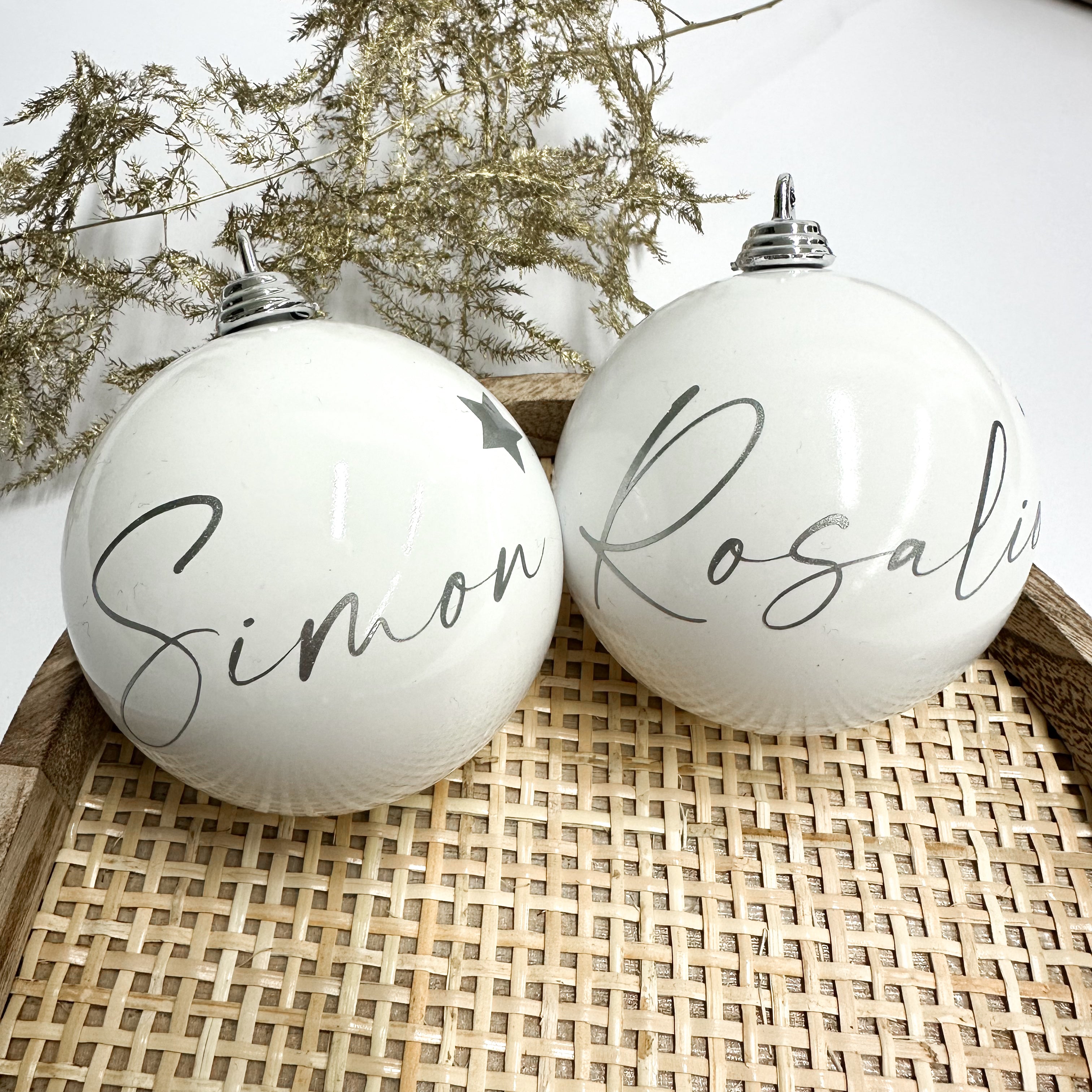 Personalisierte Weihnachtskugel