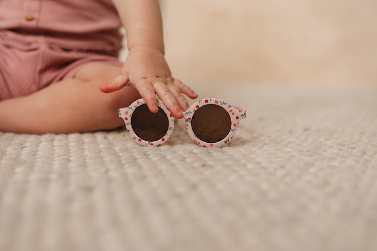 Kindersonnenbrille Rund Pink