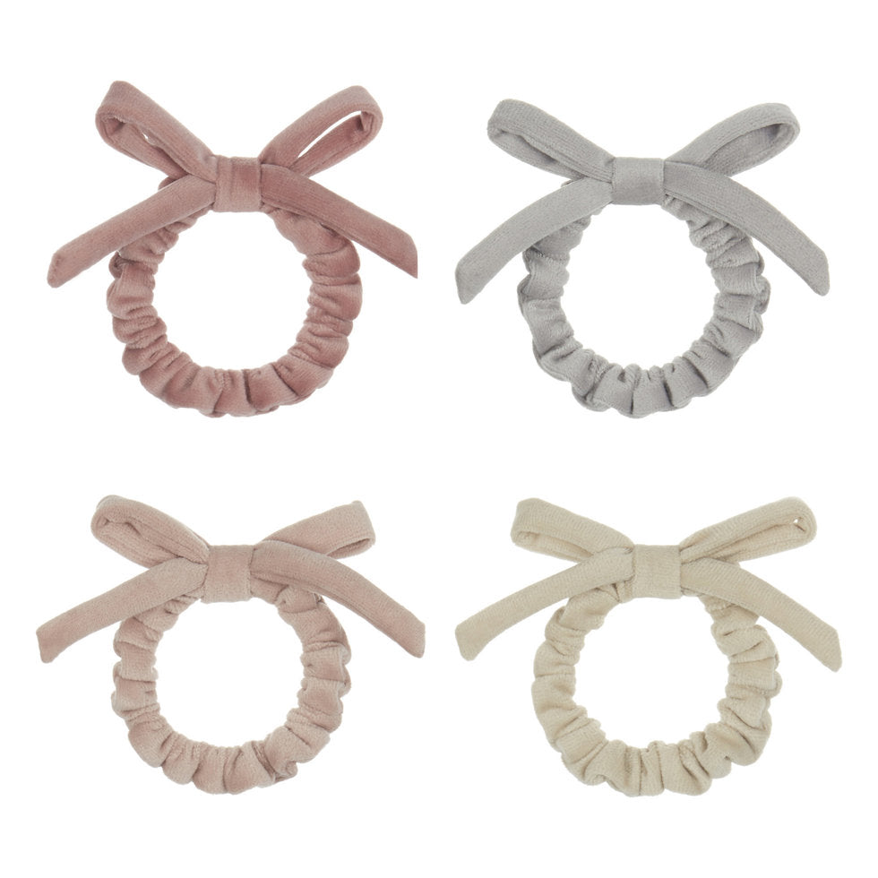 Haargummi "Samt Scrunchies" 6-er Set