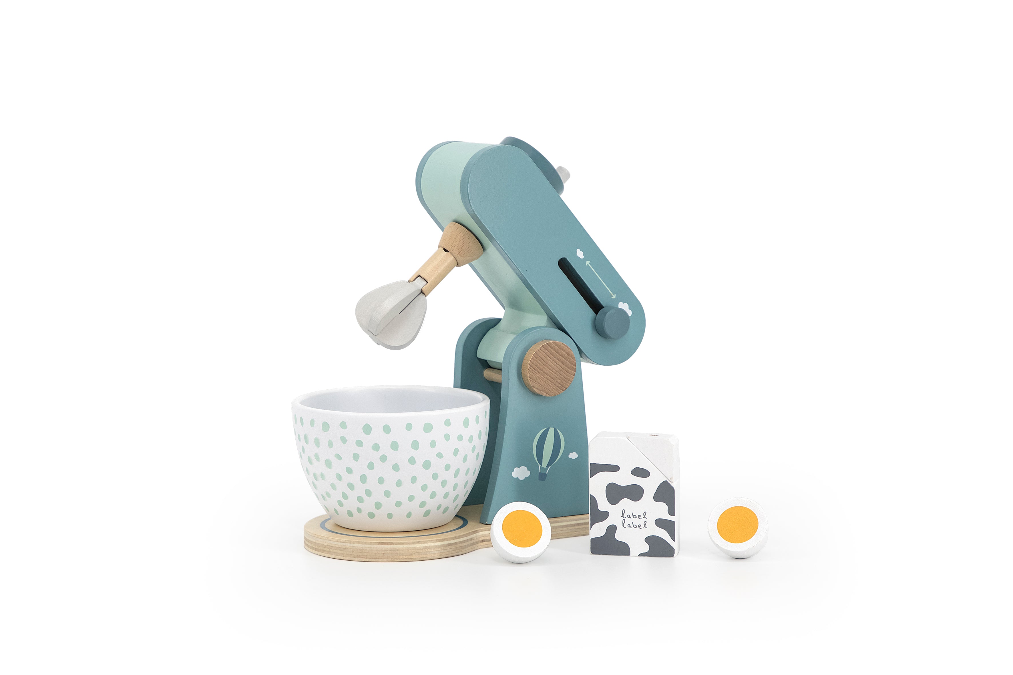 Holz Mixer Küchenmaschine Grün