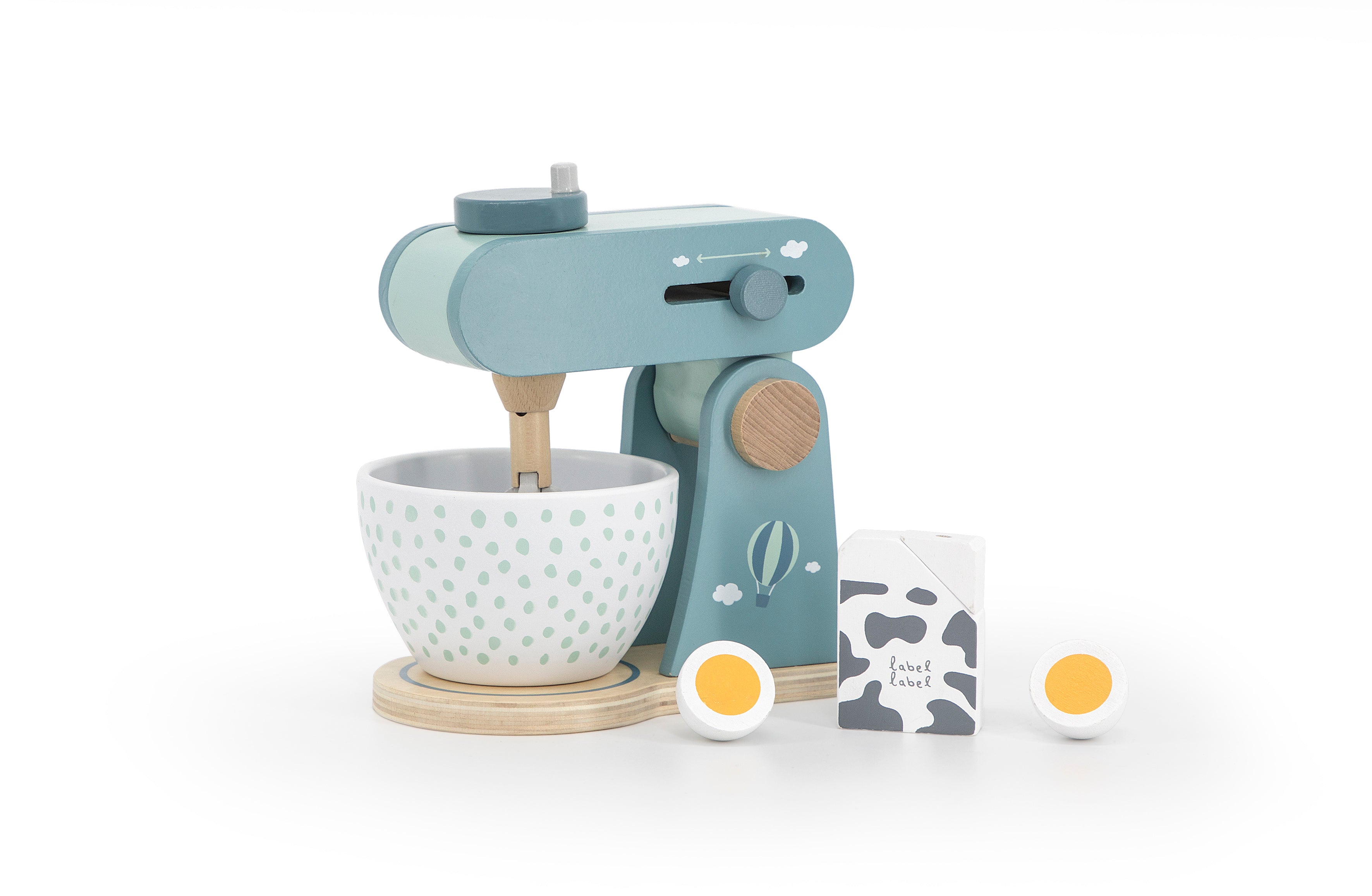 Holz Mixer Küchenmaschine Grün