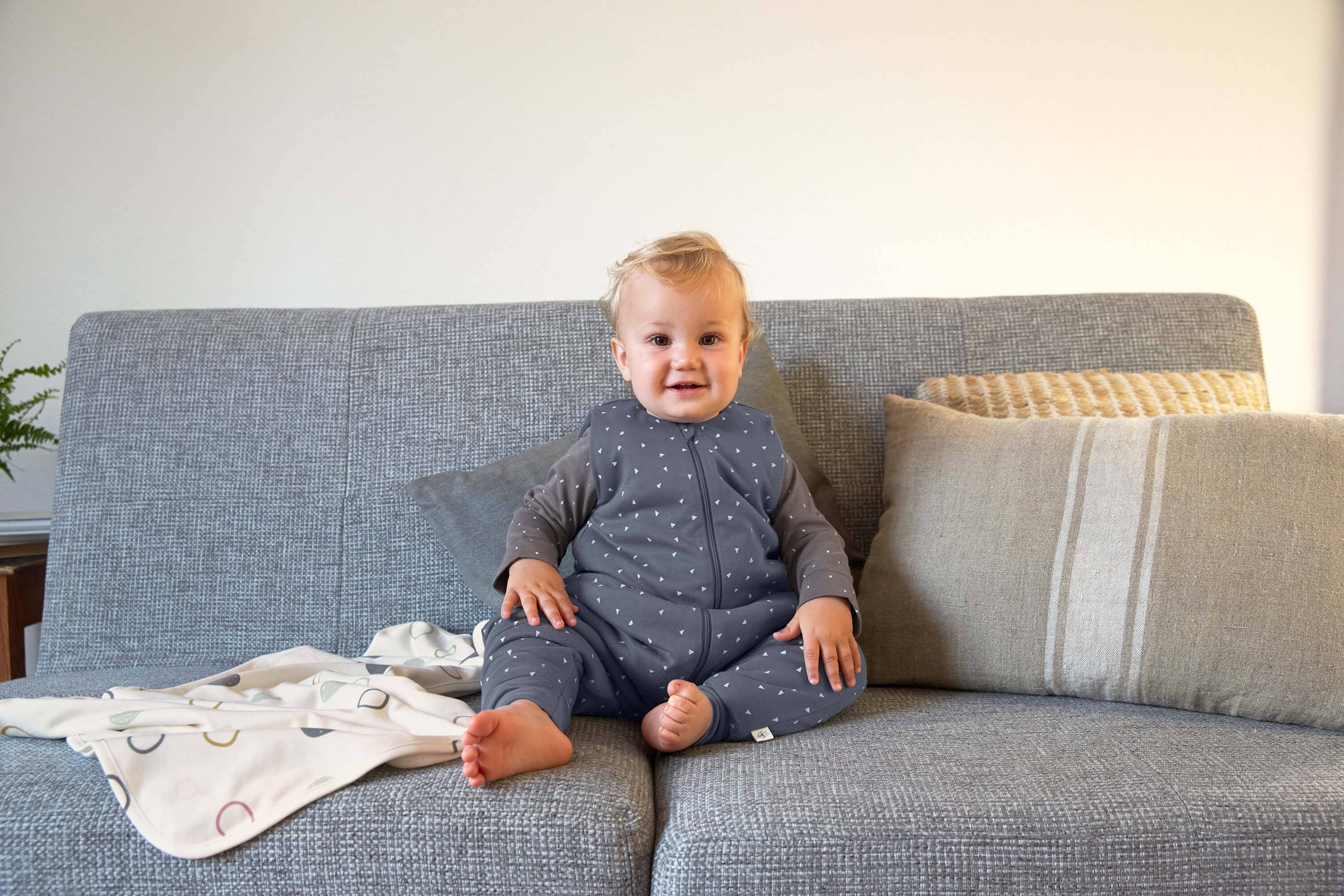 Schlafsack/-anzug - Sleeping Jumper, Triangle Blue