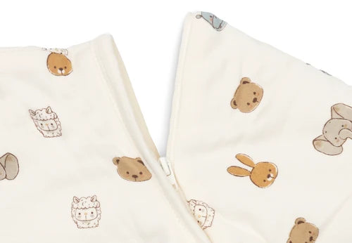 Schalfsack mit Füßen und abnehmbaren Ärmel - Sand