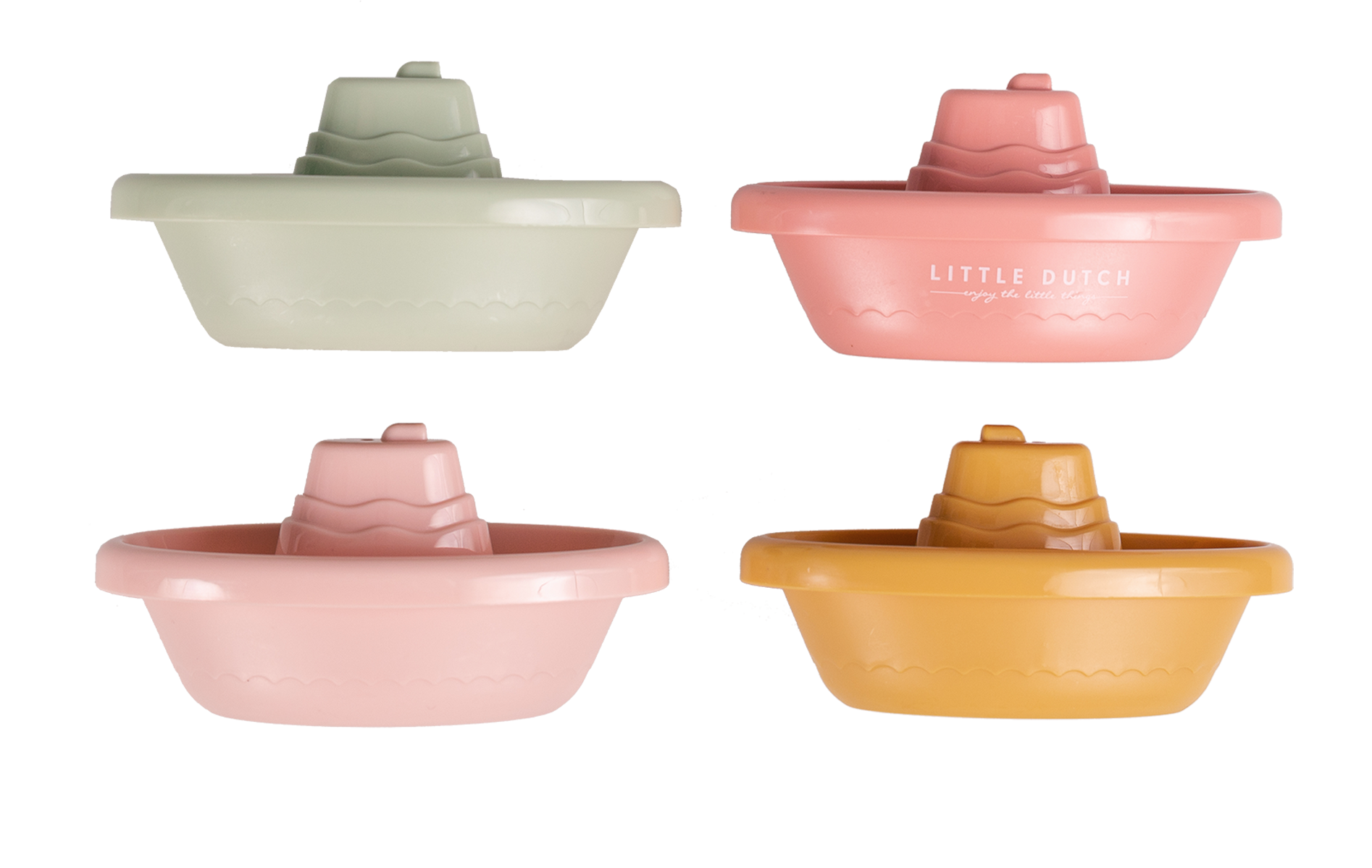 Badeboote, stapelbar rosa