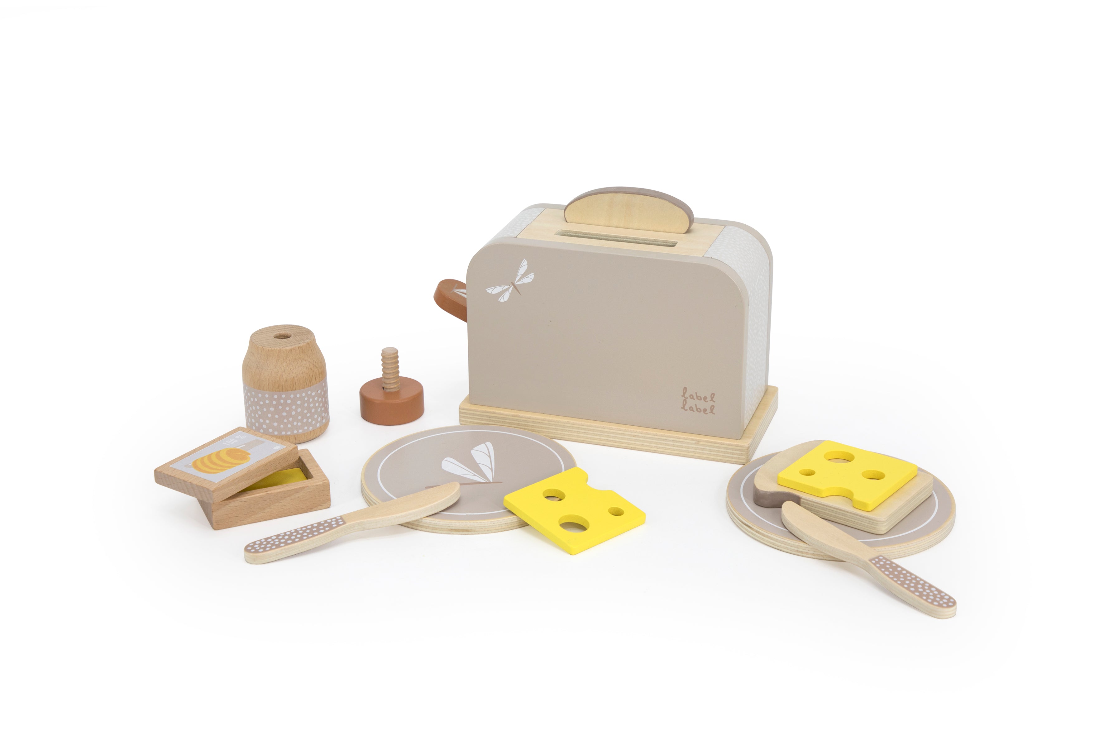 Holz Küchenzubehör Toaster Nougat