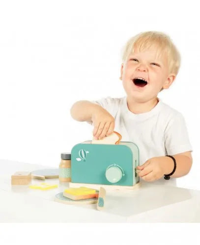 Holz Küchenzubehör Toaster Grün