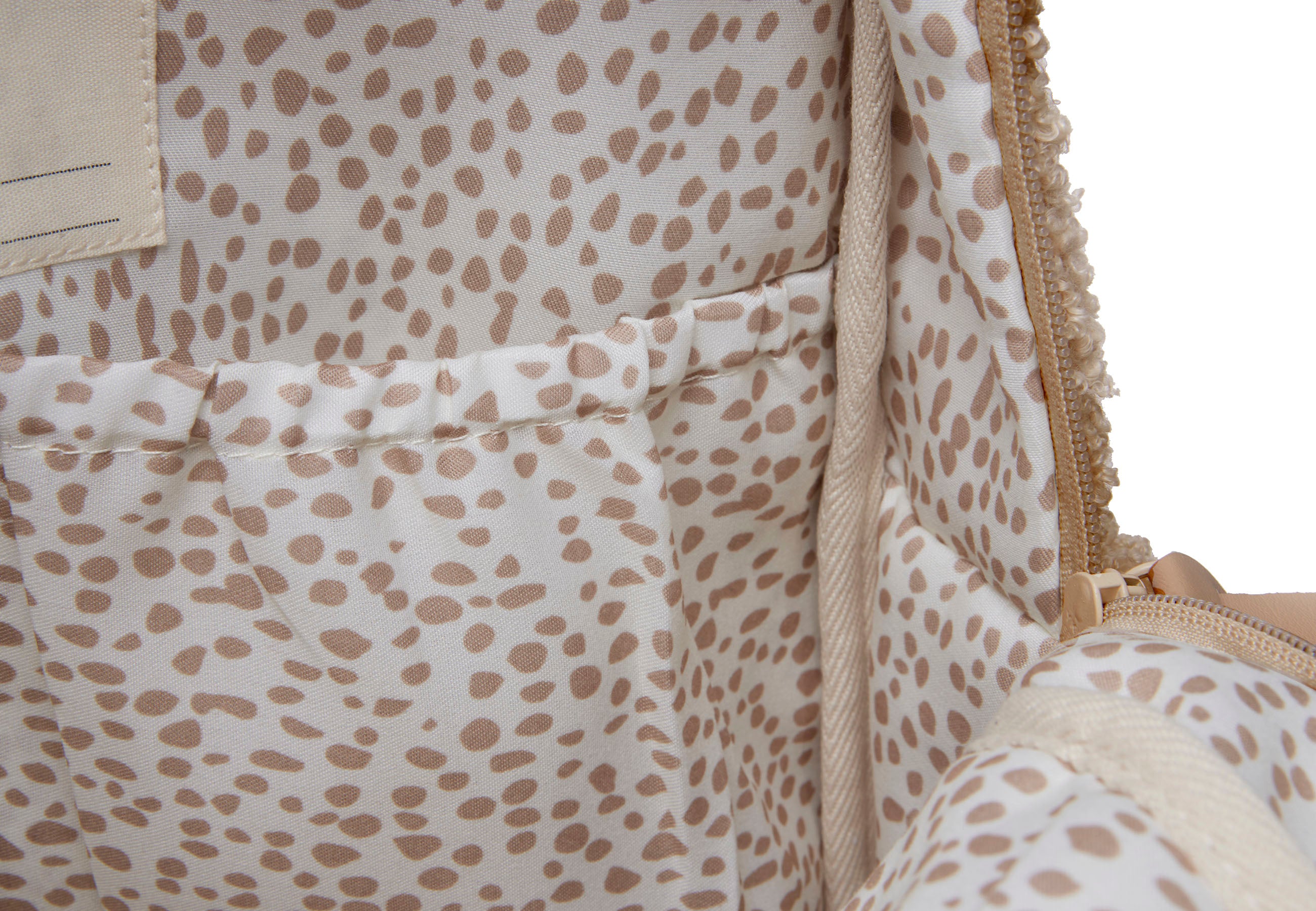 Wickeltasche Rucksack Boucle - Biscuit