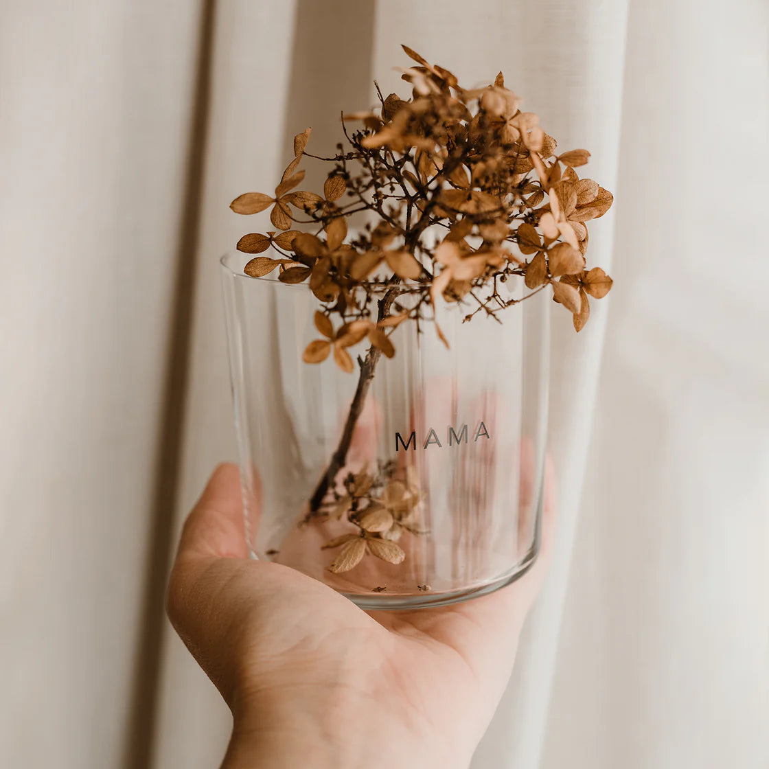 Trinkglas im 2er Set Mama & Mini schwarz