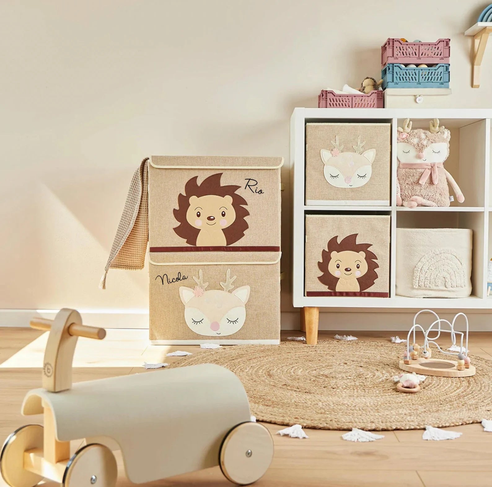 Aufbewahrungsbox Igel Piksi mit Deckel