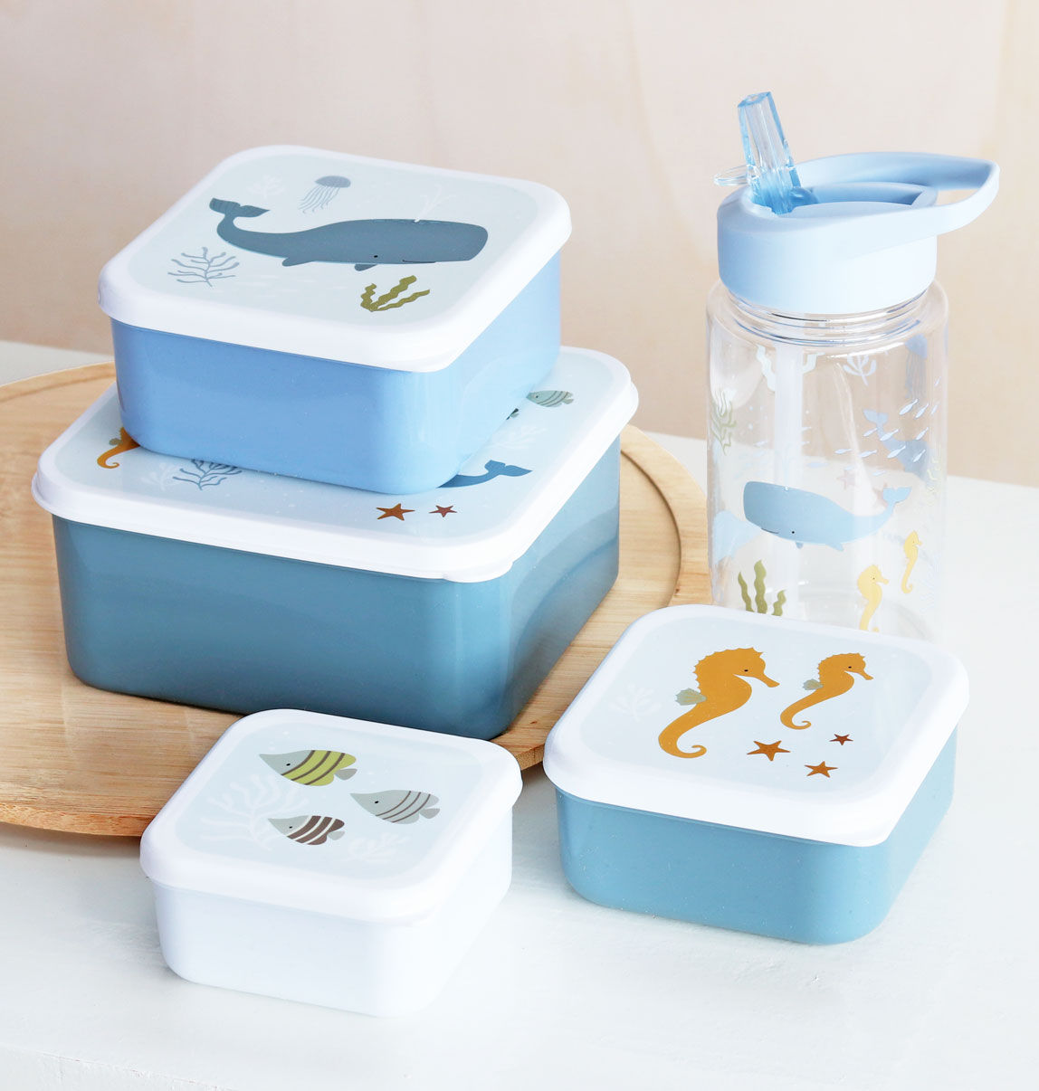 Brot- und Snackdosen Set: Ozean