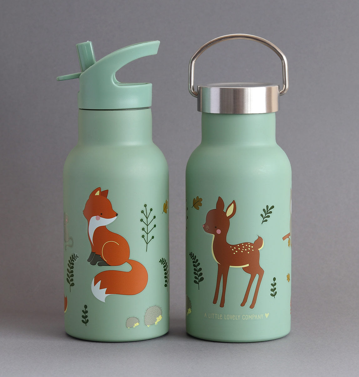 Edelstahl-Trinkflasche: Waldfreunde
