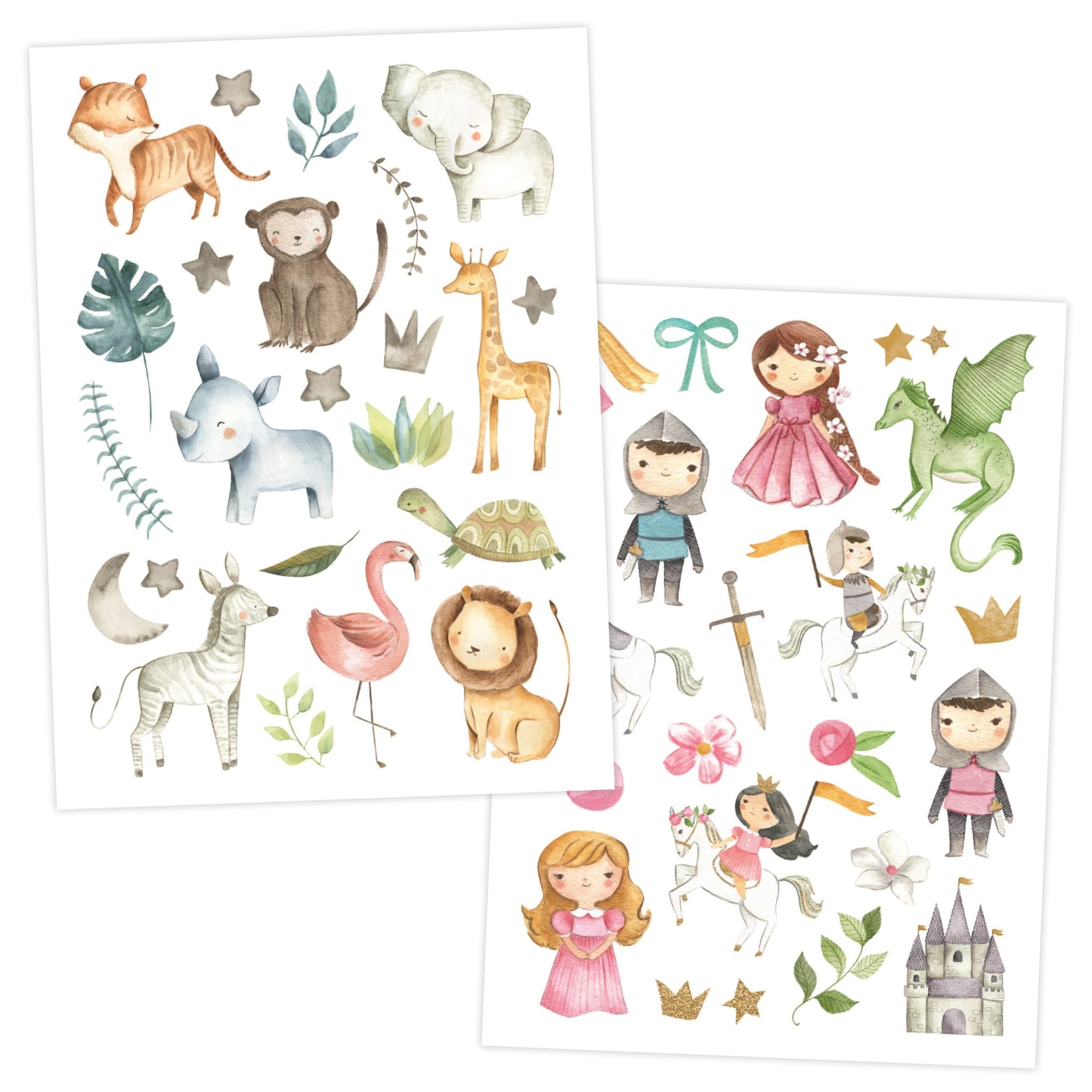 100 Kindertattoos - Bunter Mix