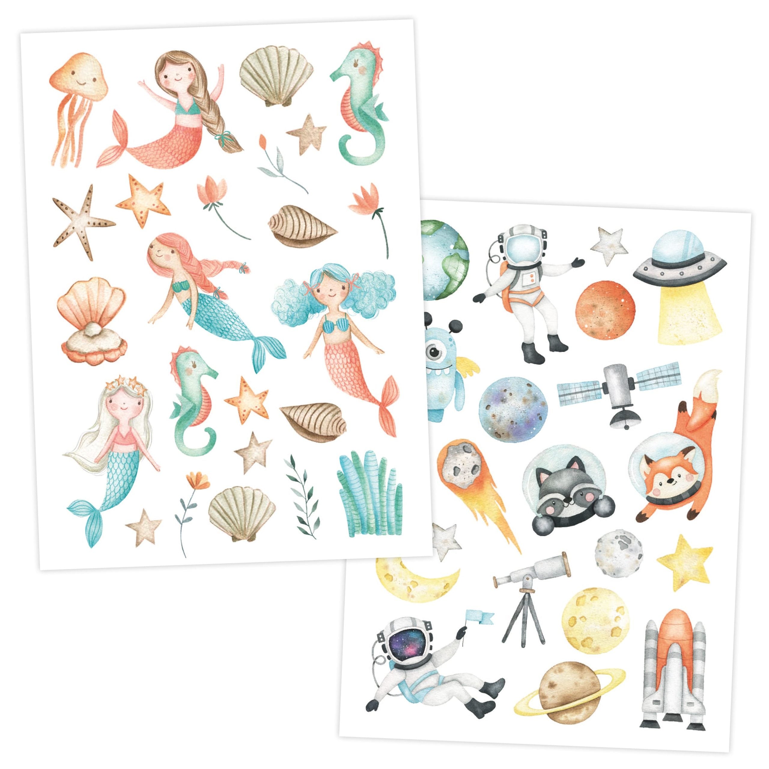 100 Kindertattoos - Bunter Mix