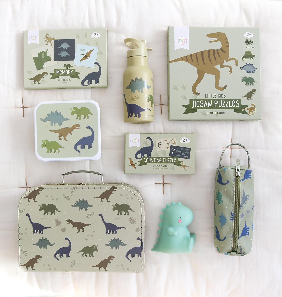 Zahlenpuzzle: Dinosaurier