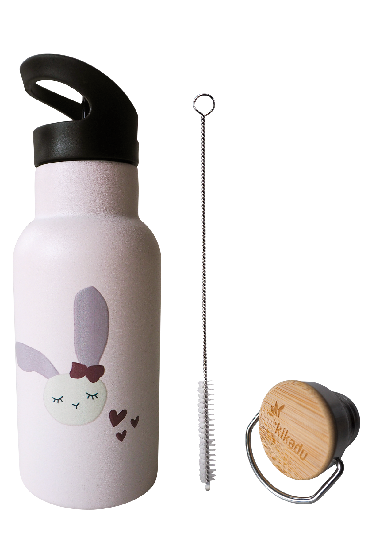 Edelstahl-Trinkflasche Hase Rosé