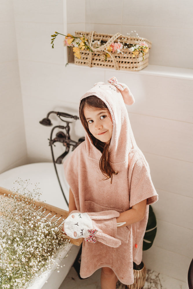 Waschlappen Hase Rosa