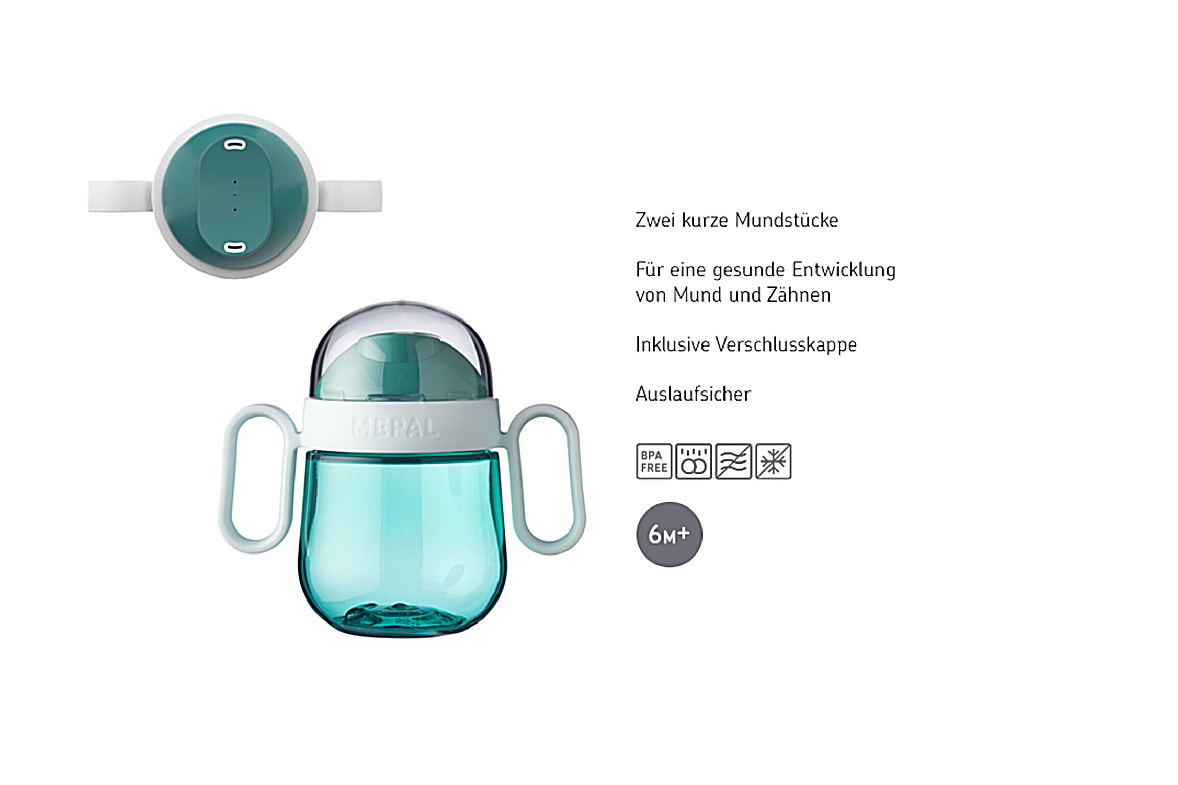 Antitropf-Trinklernbecher Mepal Mio 200ml - Sailors Bay