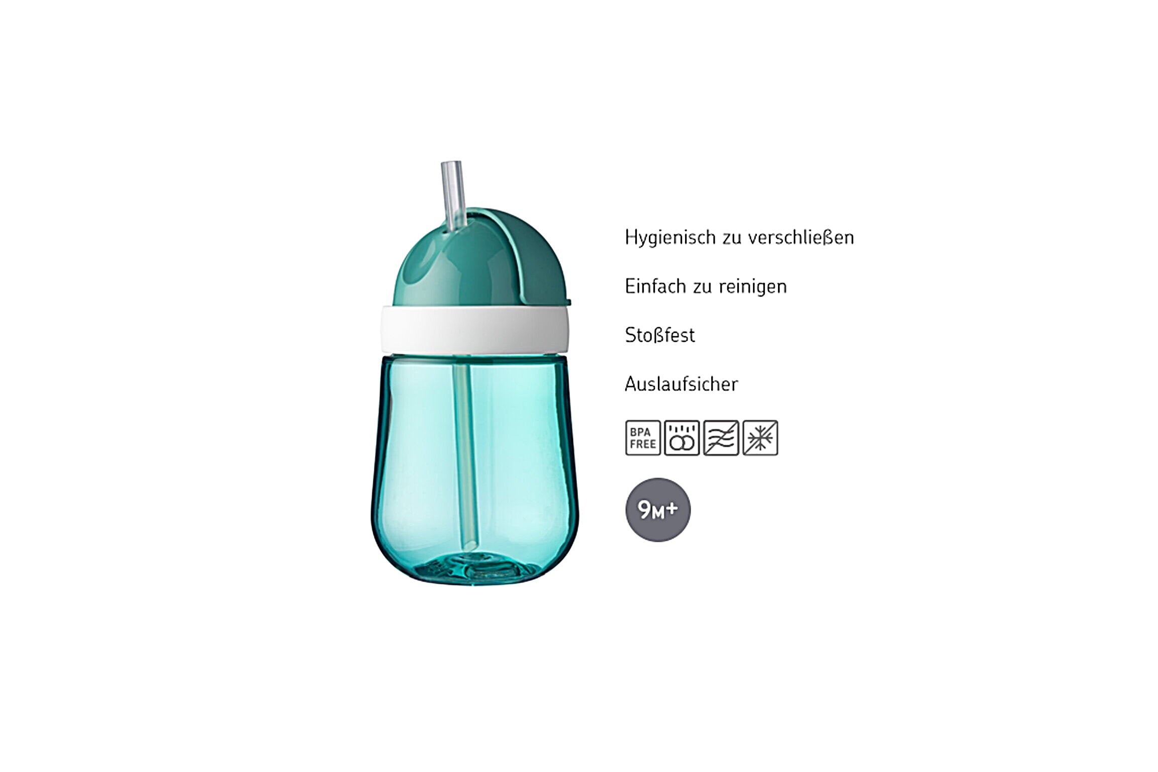 Strohhalmbecher Mepal Mio 300ml - Flowers & Butterflies