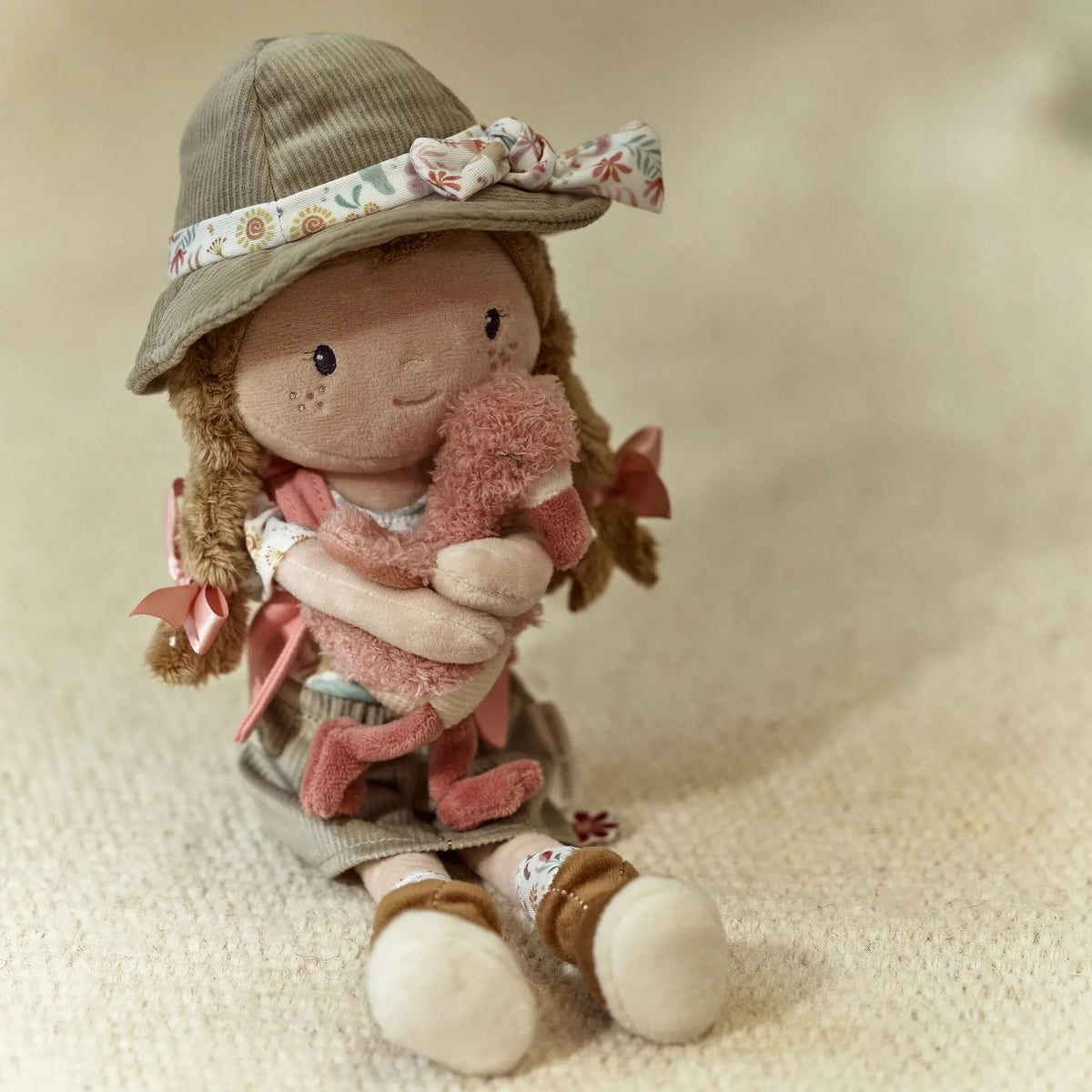Kuschelpuppe Ranger Rosa  -  35cm
