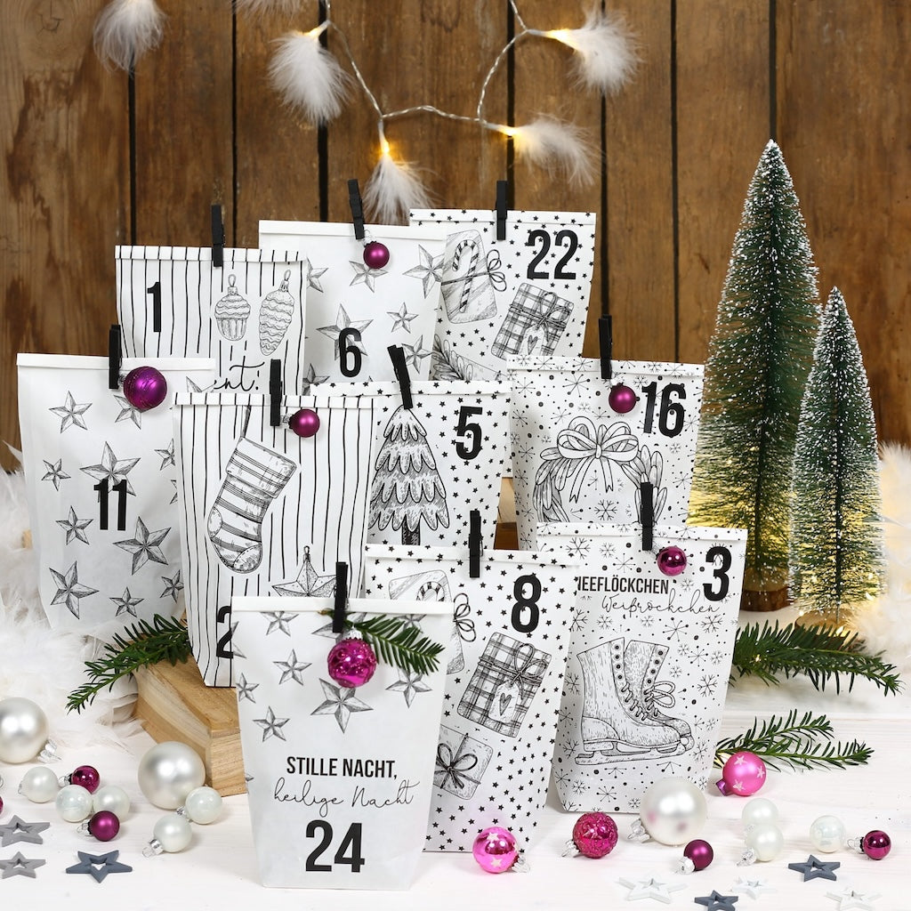 Adventskalender bedruckt – Christmas Set 15