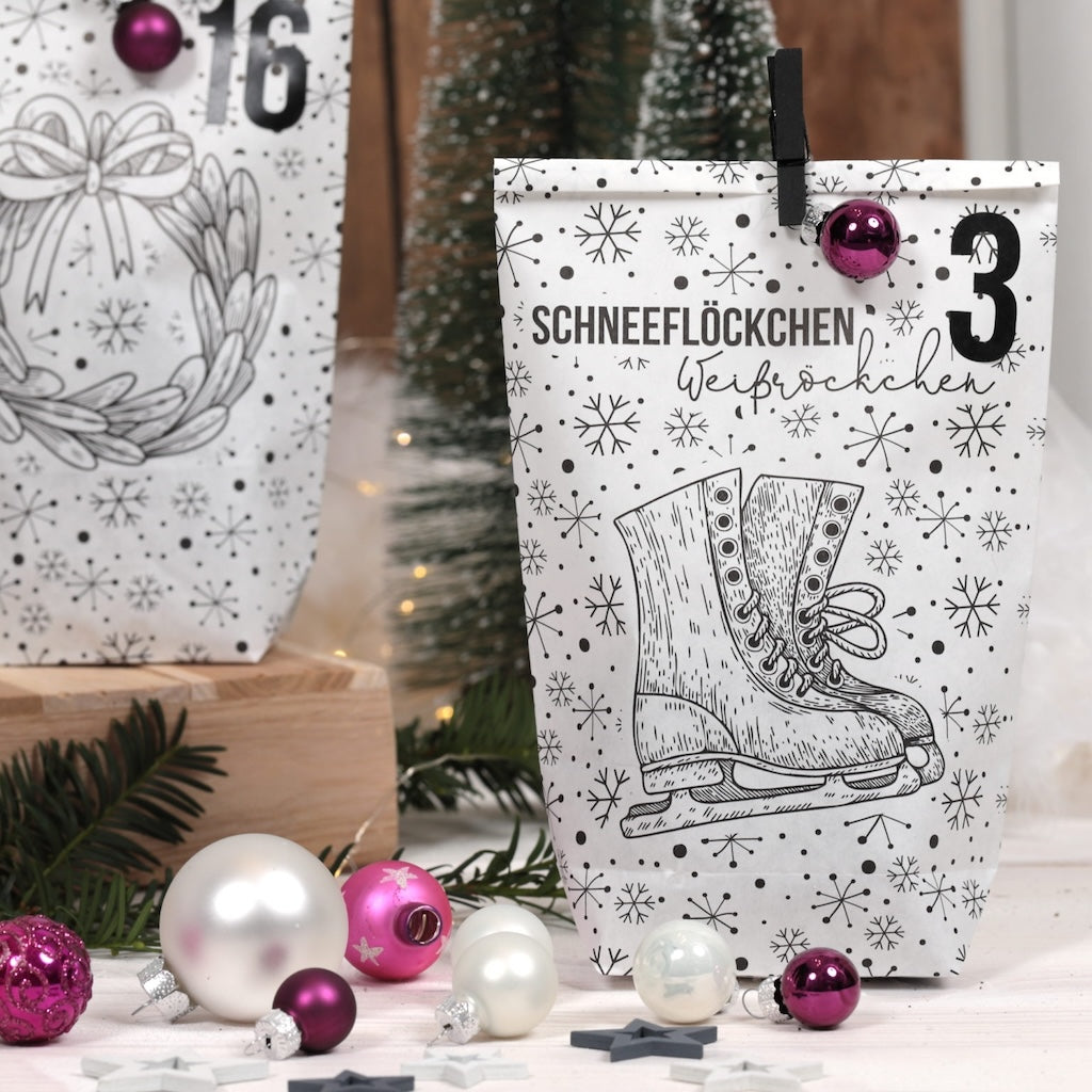 Adventskalender bedruckt – Christmas Set 15