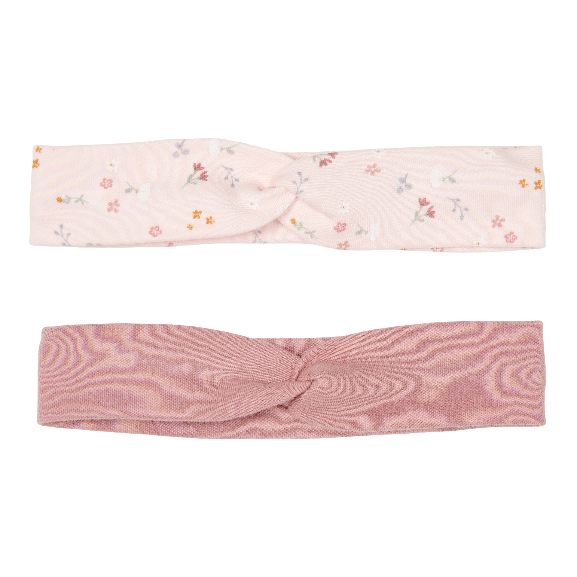 Stirnbändern Baby Set mit zwei Flowers/Pink