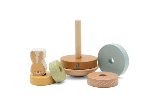 Holz-Stapelturm mit Ringen - Bunny Luz
