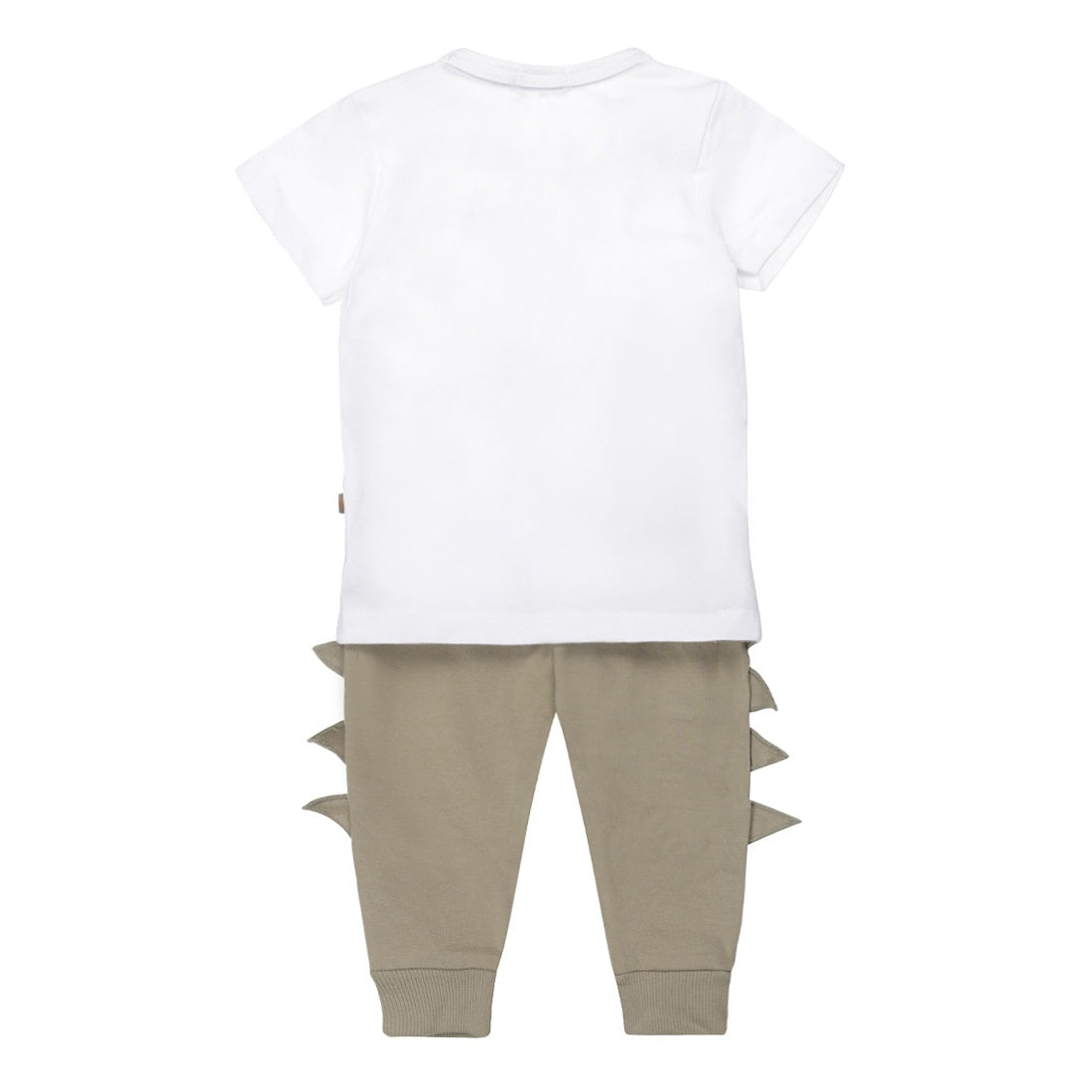 Jungen Baby Set T-shirt und Hose weiß Krokodil