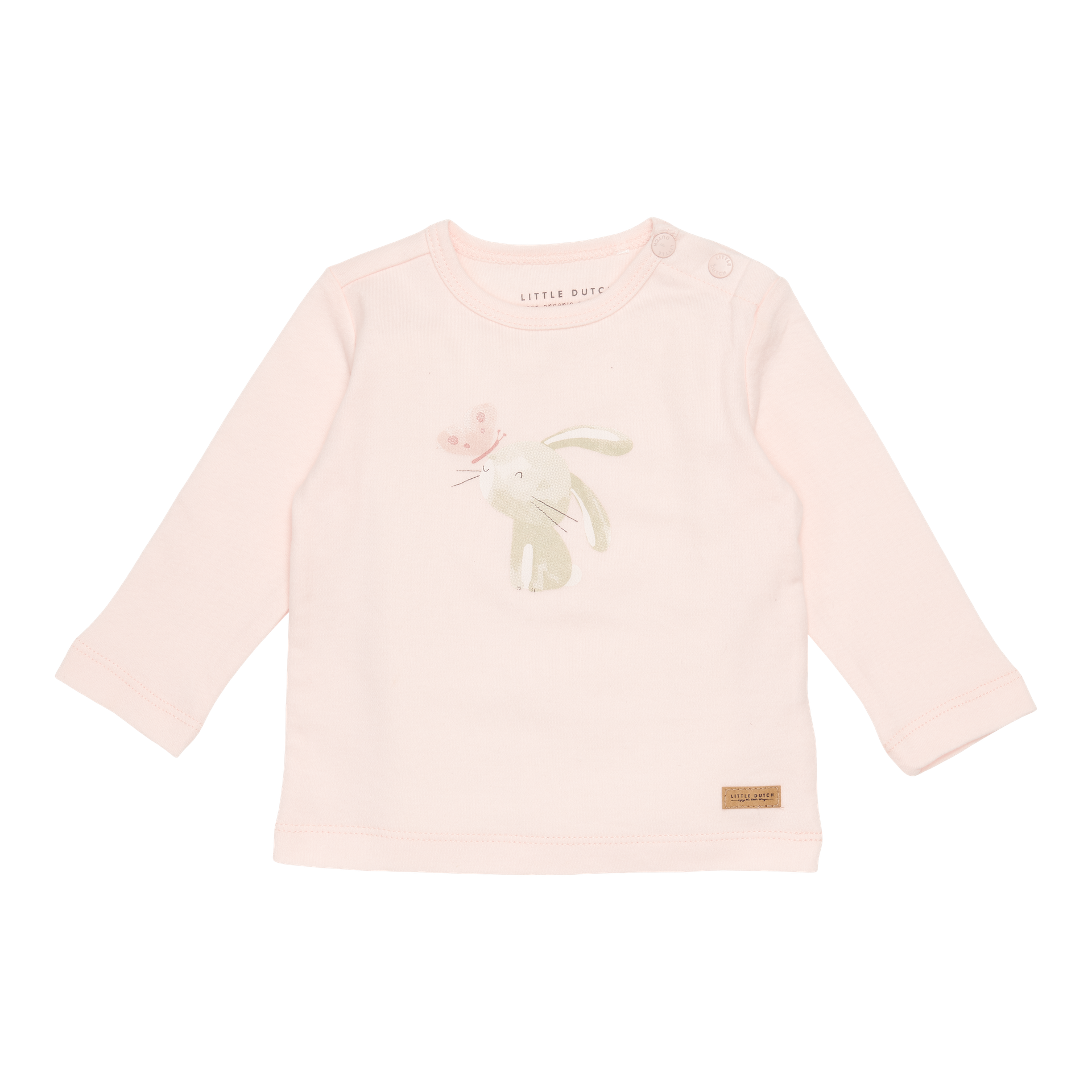 T-Shirt langärmlig Bunny Butterfly Pink - 50/56