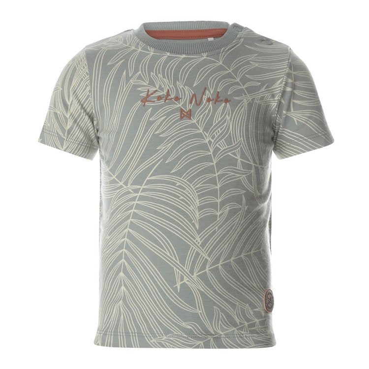 T-Shirt hellgrüner Palmenprint