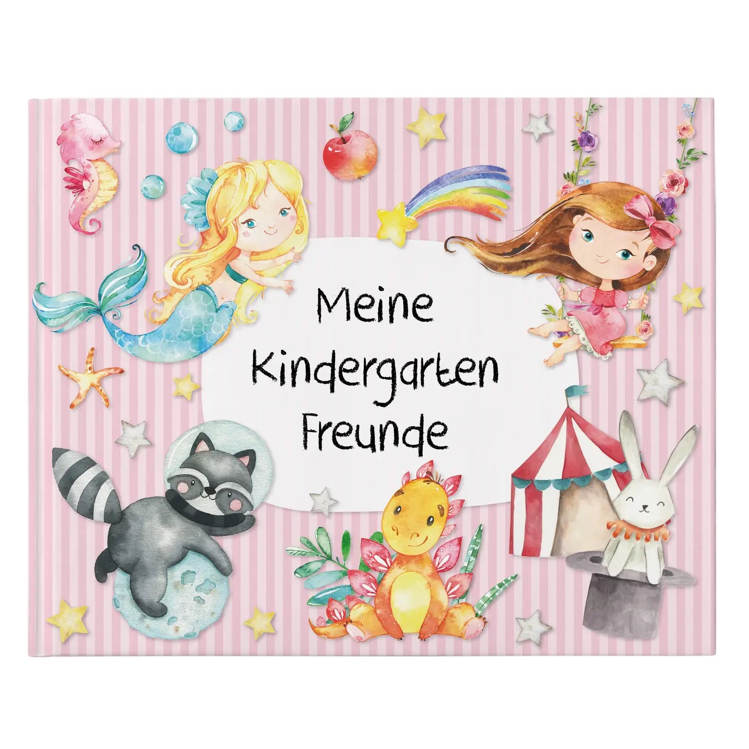 Freundebuch für Kinder - Kindergartenfreunde - Rosa