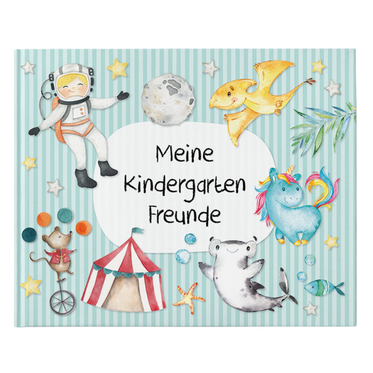Freundebuch für Kinder - Kindergartenfreunde - Türkis