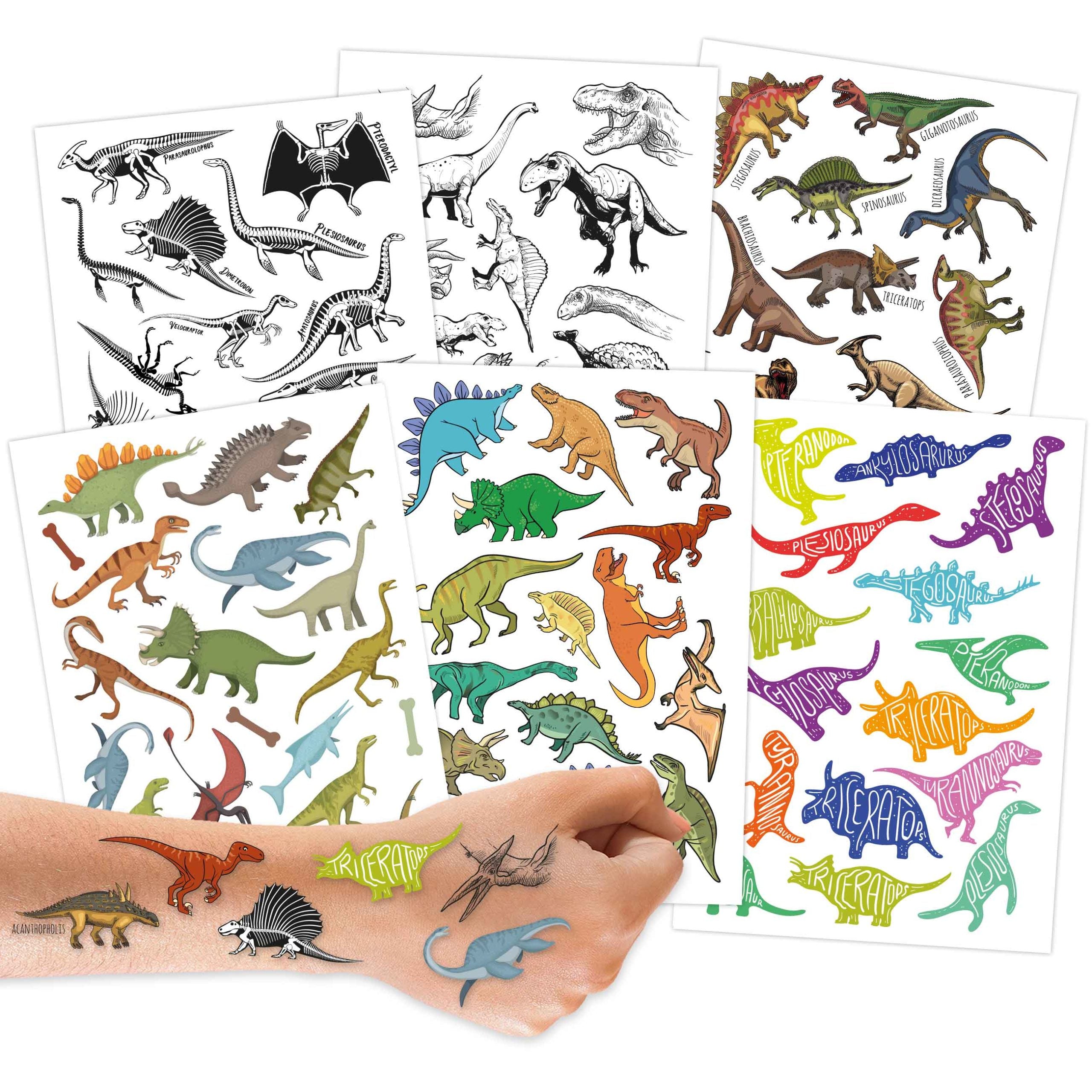 100 Kindertattoos - Dinosaurier